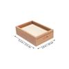 Abaodam Multi Functional Wooden Piggy Bank with Acrylic Window Money Saving Box and Photo Frame for Home Office Gifts Compact Coin Storage and Display view 2