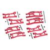 Aluminum 7075 Alloy Front + Rear (Upper & Lower) Suspension Arms for Traxxas 1/16 Mini XRT VXL-3S 108076-1 Monster Truck Upgrades - Red view 1