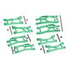 Aluminum 7075 Alloy Front + Rear (Upper & Lower) Suspension Arms for Traxxas 1/16 Mini XRT VXL-3S 108076-1 Monster Truck Upgrades - Green view 1