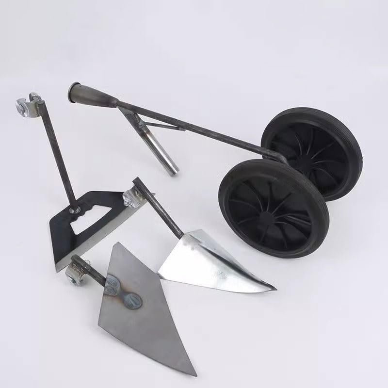 Two-Wheel Push Hoe Plough KitSoil Cleaning Tools3-in-1 Weeding Loosening HoeMultifunctional Gardening Tool