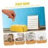 Abaodam Shaped Piggy Bank Money Box with Rubber Stopper Decorative Saving Pot for Adults Home and Office Bank view 3