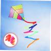 Kisangel 2pcs Rainbow Kite Tail Streamers Long Cloth Outdoor for Teens Party Garden Decor with Easy Connector Hook view 3