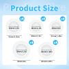 20 Pcs Piggy Bank Stopper, 5 Sizes Piggy Bank Plugs or Stoppers Round Piggys Banks Stopper Replacement White Silicone Savings Box Bottom Plug for Men Women Coin Saving Banks Box view 2