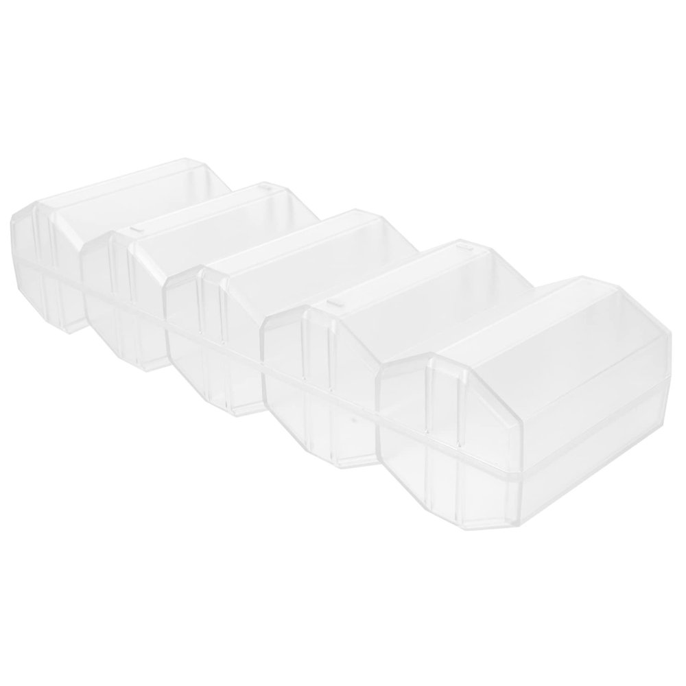 BCOATH Portable Poker Chip Carrier Case with Buckle Closure Wear Resistant Transparent Poker Chip Rack with Compartments for Cards and Dice Storage Protective
