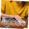 BCOATH Portable Poker Chip Carrier Case with Buckle Closure Wear Resistant Transparent Poker Chip Rack with Compartments for Cards and Dice Storage Protective view 3