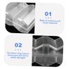 BCOATH Portable Poker Chip Carrier Case with Buckle Closure Wear Resistant Transparent Poker Chip Rack with Compartments for Cards and Dice Storage Protective view 4