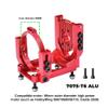 Aluminum 7075-T6 Alloy Oversized Motor Base for Traxxas 1:6 Funco Pro Scale Sand Car 8S / XRT 8S / XRT Ultimate Race Truck Upgrades - Red view 2