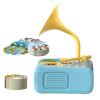 Child Audio Record Device - PP Music Player Set, Educational Talking Toy | 11.5x9.5x6.5cm Compact Gramophone with Story Cards, Creative Phonograph for Bedroom Nursery Travel Use view 1