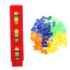 Abaodam Domino Train for Early Education Play Smooth Surface Domino Blocks with Random Bright Colors Enhances Imagination and Practical Thinking Skills Random Color view 1