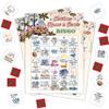 Christmas Carol Bingo Games, Christmas Music Party Bingo Cards for Adults, Holiday Game for Family Large Group Party, 24 Players Activities, 16 view 1