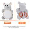 DECHOUS Shatter Rear View Car Mirror with Cartoon Animal Design Compact Lightweight Car Mirror for Easy Installation view 3