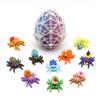 3D Printed Spider Egg with 10 Unique Spiders Inside, 3D Printed Animals Fidget Toys, Easter Basket Stuffers, Easter Gifts for Kids, Prefilled Easter Eggs with Toys, Easter Egg Fillers for Boys Girls view 1
