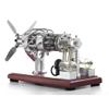 SkyPlayoRC Stirling Engine Model Kit That Works, 16 Cylinder Swash Plate Hot Cylinder Stirling Engine DIY Physics Science Experiment STEM Hobby Toy for Adults view 2