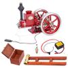 SkyPlayoRC Retrol HM-01 7cc Horizontal 4-Stroke Hit-and-Miss Engine Model That Works, Full Set with Base, Equipment Box, Oil Pipe & Fuel Tank & Ignition Kit & Spark Plug (Assembled Version) view 2