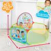 CoComelon Playground Ball Pit, Pop Up Tent with 25 Play Balls and Basketball Hoop, Toddlers 18M+ view 3