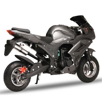 feneihe 50cc 4-Stroke Pocket Rocket Motorcycle, 1.8L Gas Tank Kids Dirt Bike,Dirt Bikes for Kids 8-14, Gas Pocket Motorbike with Front Rear Disc Brakes, Realistic Racing Max Speed 25MPH Max Load 440