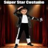 ACLGCSU Dance Costumes for Kid, 80s 90s Star Outfit Set for Boys Cosplay Halloween Role Play Party Dress Up view 2