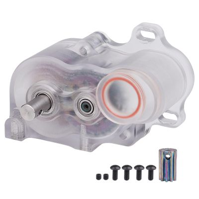 HobbyPark LCG Complete Transmissions Gearbox for 1/10 RC Crawler SCX10 SCX10 II | Low Center of Gravity, Lightweight Design, Hardened Steel Gears | Ideal for Custom LCG Builds (Transparent)