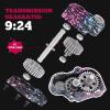 HobbyPark LCG Complete Transmissions Gearbox for 1/10 RC Crawler SCX10 SCX10 II | Low Center of Gravity, Lightweight Design, Hardened Steel Gears | Ideal for Custom LCG Builds (Colorful Splash) view 2