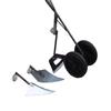 Garden Weeding and Loosening The Soil Soil Cleaning Tools Two-Wheel Push Hoe Plough Kit 3-in-1 Multi-Functional Hoe view 1