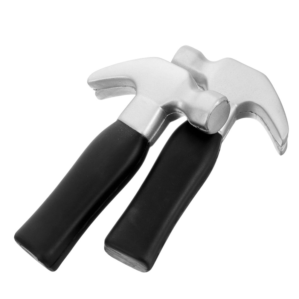 minkissy 2Pcs Hammer with Ergonomic Handle Simulation Hammers for Party Props and Hammering Games Safe Portable Tools for Boys
