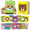 26 PCS Alphabet ABC Flash Cards with Animal Masks, Giant Colorful Alphabet Mask Cards, Interactive Education Games, Learn Letters, English Phrases view 1