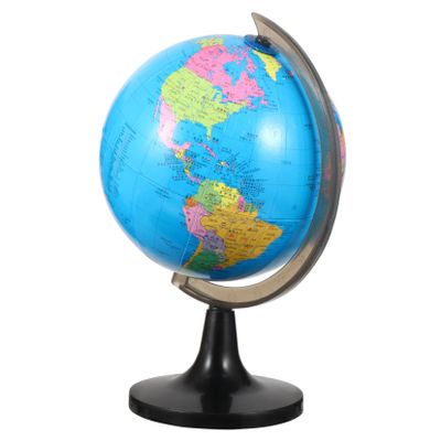 ifundom Large Desktop World Globe with Stand High Definition Geographic Tabletop Globe for Adults for Home Office School and Classroom Learning Explorers and Geography Enthusiasts