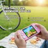 HideRacoon 16-Bit Handheld Game Console - 3 Inch HD Screen 300-in-1 Retro Games - Portable Classic Video Game Player for Kids & Adults, Include Protective Carrying Case (Pink) view 2