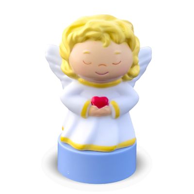 LUNA STORYTIME Angel Figurine Cartridge Projects 6 Bible Stories and 5 Songs, Over 30 Minutes of Audio Content | Gift and Toy for Ages 3+