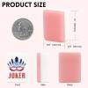 American Mahjong Tile Set,166 Tiles White Pink Acrylic Carving Tiles,Mahjong Game Set with Portable Travel case(Racks Not Included) view 3