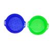 FRCOLOR 4pcs Plastic Sand Sieve Lightweight Beach Tool Sand Sifter for Outdoor Play Easy to Handle Safe Material Red Yellow Blue Green view 1
