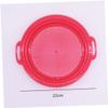 FRCOLOR 4pcs Plastic Sand Sieve Lightweight Beach Tool Sand Sifter for Outdoor Play Easy to Handle Safe Material Red Yellow Blue Green view 2