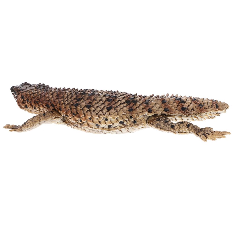 Abaodam Realistic Simulated Lizard Model Plastic Figurine Lightweight Desert Reptile Decor Educational Animal Model for Garden Display and Learning Gift
