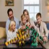 Lux Blox Dinosaur Building Set, Construction Toy, Educational STEM STEAM Building Blocks. for Boys&Girls, Ages 6+ Gift Ideas. Impresive Size, Design, Articulation and Motion (T-Rex Jungle) view 4