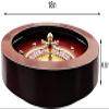 YXKJZHF Casino Turntable, 18in Red Mahogany Roulette Wheel Set with Double-Zero Layout, Casino Grade Precision Bearings view 4