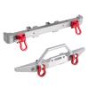tctrbvv RC Car Parts for MN 1/12 for MN128 Metal Front and Rear Bumpers Bumpers Upgrading Parts and Accessories OfWrangler Parts Upgrade and Replacement(Silver) view 1