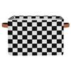 Ackutea Nursery Decor Storage Bins - Checkered Large Collapsible Rectangle Shelf Closet Organizer Baskets for Kids Dirty Clothes, Bedroom,Bathroom,Toy Bin,Gift Basket view 1