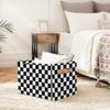 Ackutea Nursery Decor Storage Bins - Checkered Large Collapsible Rectangle Shelf Closet Organizer Baskets for Kids Dirty Clothes, Bedroom,Bathroom,Toy Bin,Gift Basket view 4