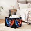 Ackutea Nursery Decor Storage Bins - Blue Red Dragon Large Collapsible Rectangle Shelf Closet Organizer Baskets for Kids Dirty Clothes, Bedroom,Bathroom,Toy Bin,Gift Basket view 4