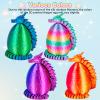 3Dgenius 4Pcs 3D Printed Dragon Eggs Mini Dragon Eggs with 8.86inch Dragon Inside 3D Printed Toys Dragon Toys for Kid & Adults, Easter Home Decor, 4Pack1 view 3