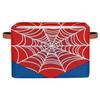 Ackutea Nursery Decor Storage Bins - Red Spider Web Large Collapsible Rectangle Shelf Closet Organizer Baskets for Kids Dirty Clothes, Bedroom,Bathroom,Toy Bin,Gift Basket view 1