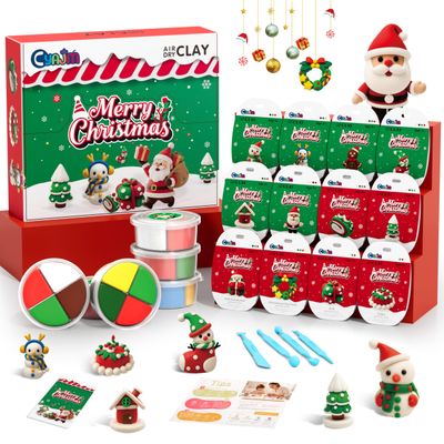 Back-to-School Season: Warm Up with DIY Christmas Crafts Using Modeling Air-Dry Clay, Bringing Holiday Cheer Back to Childhood.
