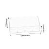 BESPORTBLE Multi Functional Transparent Poker Chip Case with Compartments Wear Resistant Storage Box for Household Poker Chip Holder and Game Night Organization view 2