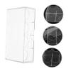 BESPORTBLE Professional Transparent Poker Chip Storage Box Four Grid Organizer Case for Daily Use Portable and Compact Design for Efficient Chip Classification and Protection view 3