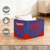 Ackutea Nursery Decor Storage Bins - Blue Spider Web Large Collapsible Rectangle Shelf Closet Organizer Baskets for Kids Dirty Clothes, Bedroom,Bathroom,Toy Bin,Gift Basket view 3