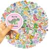100 PCS Cute Dinosaur Stickers, Cartoon Small Dinosaur Stickers for Teens Adults, Waterproof Vinyl Dino Sticker for Water Bottle Laptop Party Favors Supplies (Dinosaurs) view 3