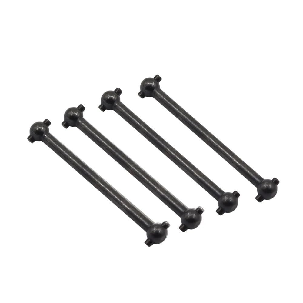 4Pcs Stainless Steel Dogbone for WLtoys A979 A949 A959 A969 K929 Himoto E18 RC Car Upgrade Parts(Black 4pcs)