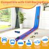 15 Ft Flexible Race Track for Kids  Portable Car Race Track Starter Set with Suction Cups, Rolls Up Easy, Compatible with 1/64 Diecast Cars, Birthday Gift for Boys & Girls Ages 3+ (Blue&Red) view 2