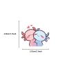 100 PCS Axolotl Stickers,Salamander Stickers for Teens Adults, Waterproof Vinyl Pink Animal Sticker for Water Bottle Laptop Pink Cartoon Reptile Party Favors Supplies (Axolotl) view 2
