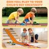 15 Ft Flexible Race Track for Kids  Portable Car Race Track Starter Set with Suction Cups, Rolls Up Easy, Compatible with 1/64 Diecast Cars, Birthday Gift for Boys & Girls Ages 3+ (Orange&Blue) view 4